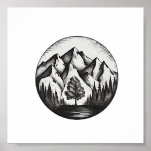 Mountian Logo Poster