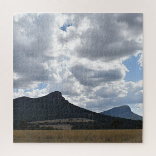 Mounts Sturgeon and Abrupt Under Dramatic Clouds Jigsaw Puzzle