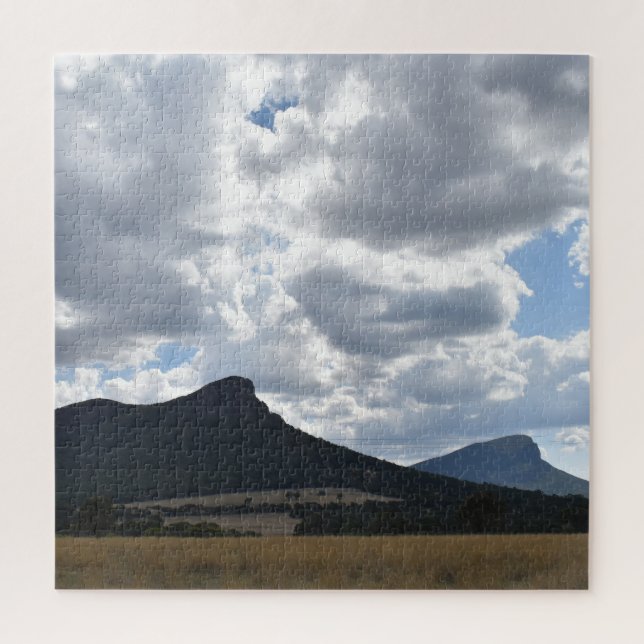 Mounts Sturgeon and Abrupt Under Dramatic Clouds  Jigsaw Puzzle (Vertical)
