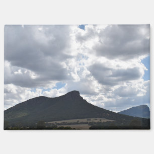 Mounts Sturgeon and Abrupt Under Dramatic Clouds Magnet
