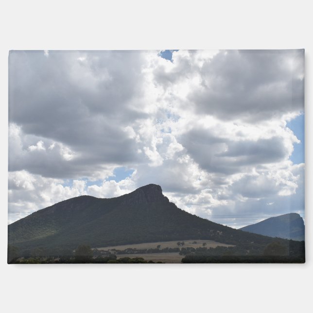 Mounts Sturgeon and Abrupt Under Dramatic Clouds  Magnet (Front)