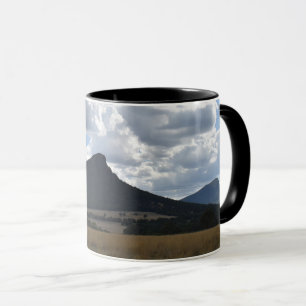 Mounts Sturgeon and Abrupt Under Dramatic Clouds Mug