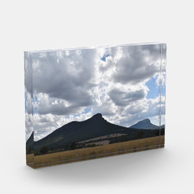 Mounts Sturgeon and Abrupt Under Dramatic Clouds  Photo Block (Left)