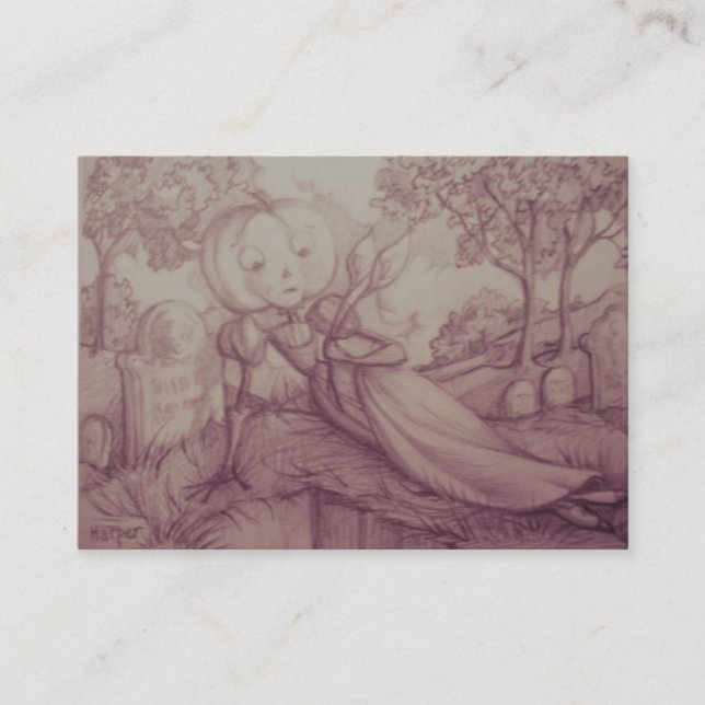 Mournful Clara Business Card (Front)