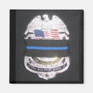 MOURNING BADGE LEO MAGNET