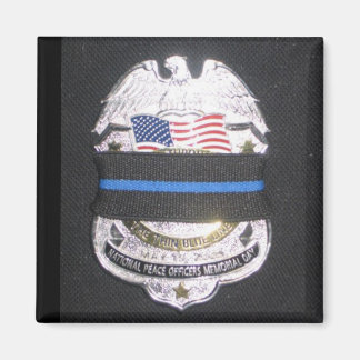 MOURNING BADGE LEO MAGNET