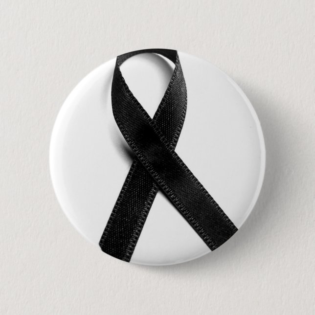 Mourning - Black Ribbon 6 Cm Round Badge (Front)