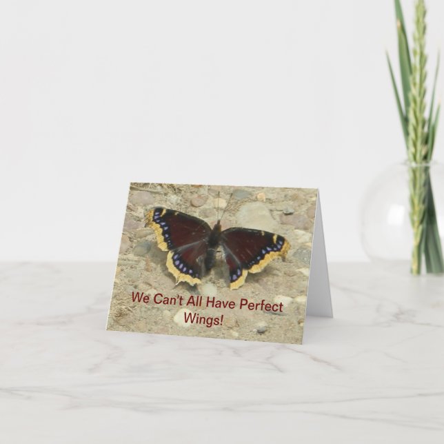 Mourning Cloak Butterfly Greeting Card (Front)
