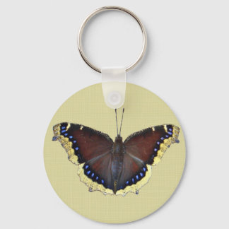 Mourning Cloak Butterfly - Nymphalis antiopa Key Ring
