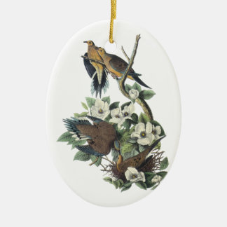 Mourning Dove, John Audubon Ceramic Ornament