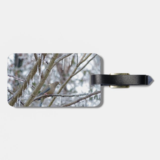 Mourning Dove Luggage Tag (Back Horizontal)