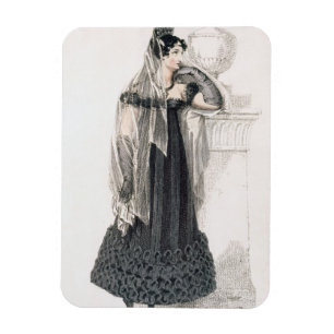 Mourning dress, fashion plate from Ackermann's Rep Magnet
