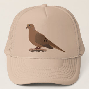 Mourning, Love or Turtle Dove Digitally Drawn Bird Trucker Hat