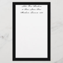 Mourning Stationery