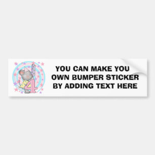 Mouse 4th birthday T-shirts and Gifts Bumper Sticker
