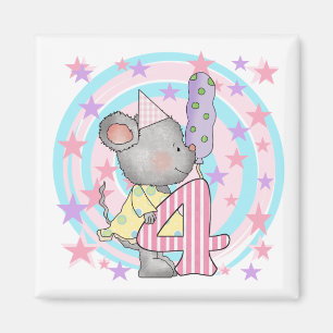 Mouse 4th birthday T-shirts and Gifts Magnet