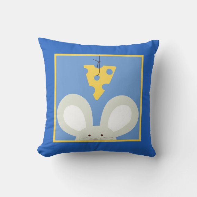 Mouse and Cheese Cushion (Front)