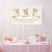 Mouse and Cookies Welcome to Birthday Party