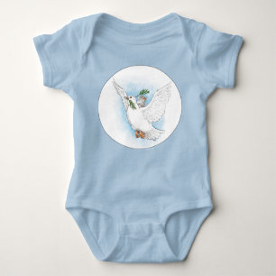 Mouse and Dove Peaceful Baby Romper Baby Bodysuit