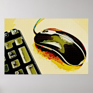Mouse and Keyboard Poster