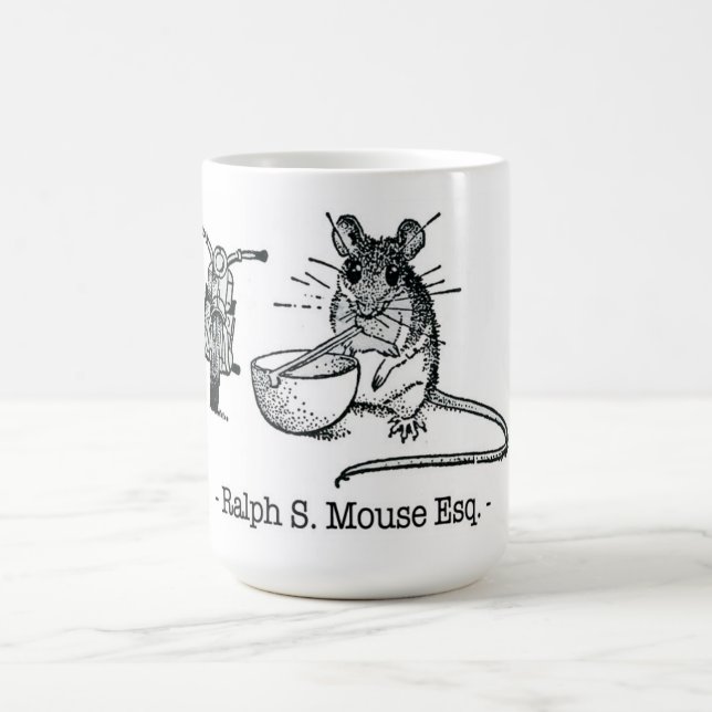 Mouse and the motorcycle coffee mug (Center)
