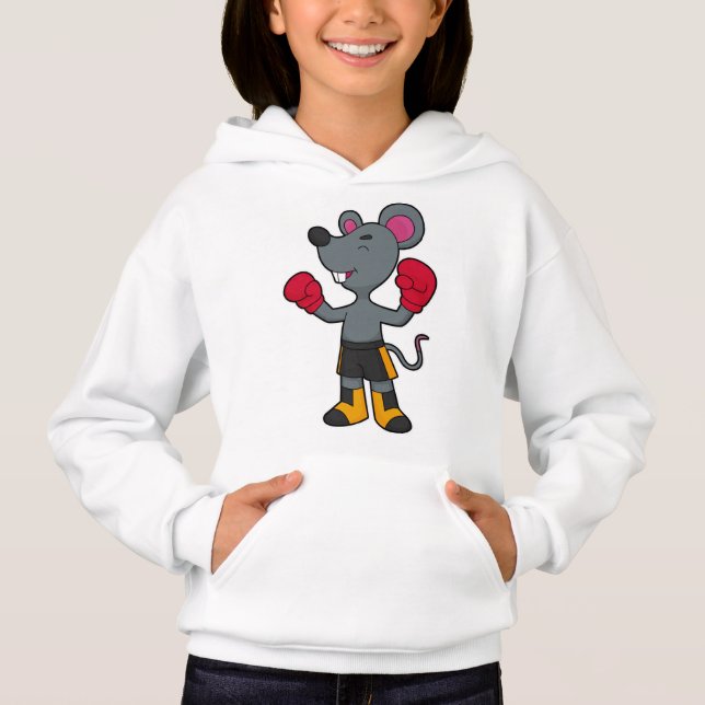 Mouse as Boxer with Boxing gloves (Front)