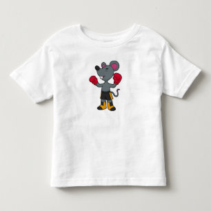 Mouse as Boxer with Boxing gloves Toddler T-Shirt
