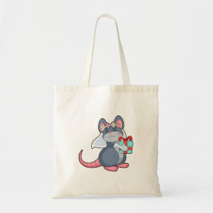 Mouse as Bride with Veil & Gift.PNG Tote Bag