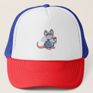 Mouse as Bride with Veil & Gift.PNG Trucker Hat