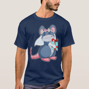 Mouse as Bride with Veil Gift T-Shirt