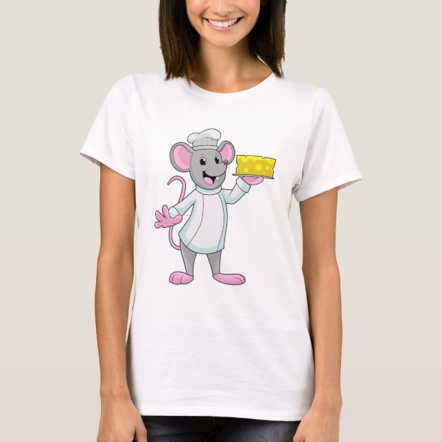 Mouse as Cook with Cheese T-Shirt (Front)