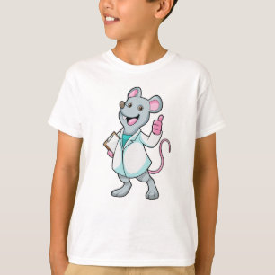 Mouse as Doctor with Doctor's coat T-Shirt