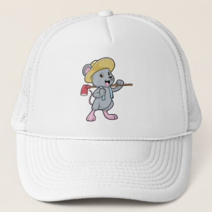 Mouse as Farmer with Axe & Hat