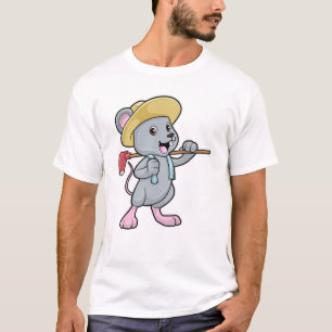 Mouse as Farmer with Axe & Hat T-Shirt