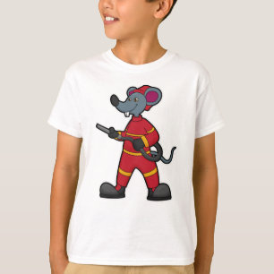 Mouse as Firefighter with Hose T-Shirt