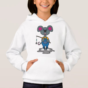 Mouse as Fisher with Fishing rod