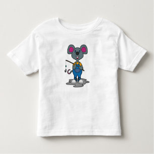 Mouse as Fisher with Fishing rod Toddler T-Shirt