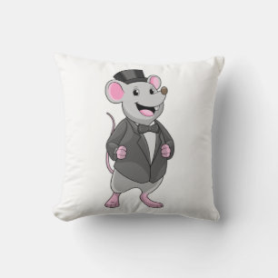 Mouse as Groom with Ribbon Cushion