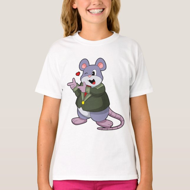 Mouse as Groom with Suit T-Shirt (Front)