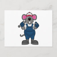 Mouse as Mechanic with Screw & Spanner