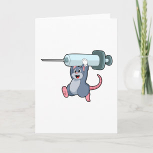 Mouse as Nurse with Syringe.PNG Card