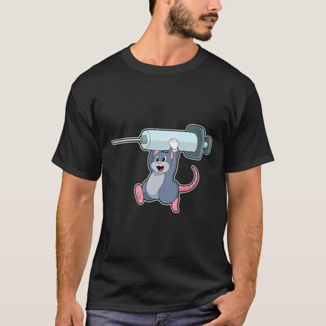 Mouse as Nurse with Syringe.PNG T-Shirt (Front)
