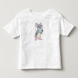 Mouse as Painter with Paint brush Toddler T-Shirt
