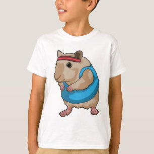 Mouse as Runner with Headband T-Shirt
