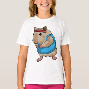 Mouse as Runner with Headband T-Shirt