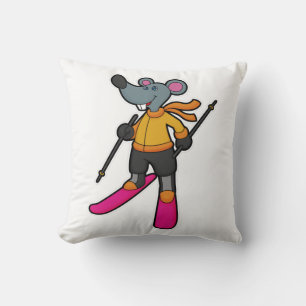 Mouse as Skier with Ski Cushion