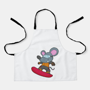 Mouse as Snowboarder with Snowboard Apron