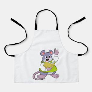 Mouse as Teacher with Book Apron