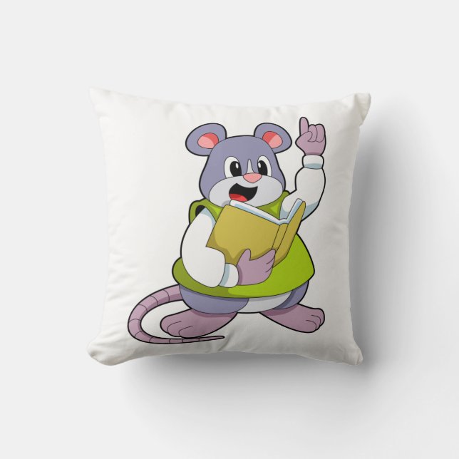 Mouse as Teacher with Book Cushion (Front)