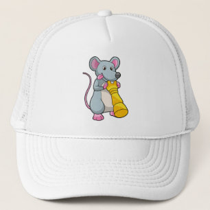 Mouse at Chess with Chess piece Pawn Trucker Hat